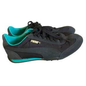 Puma Grey & Turquoise Sneakers